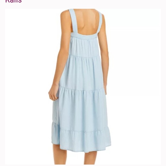 Rails women’s flowy chambray Amaya midi sleeveless dress XS - Picture 8 of 9